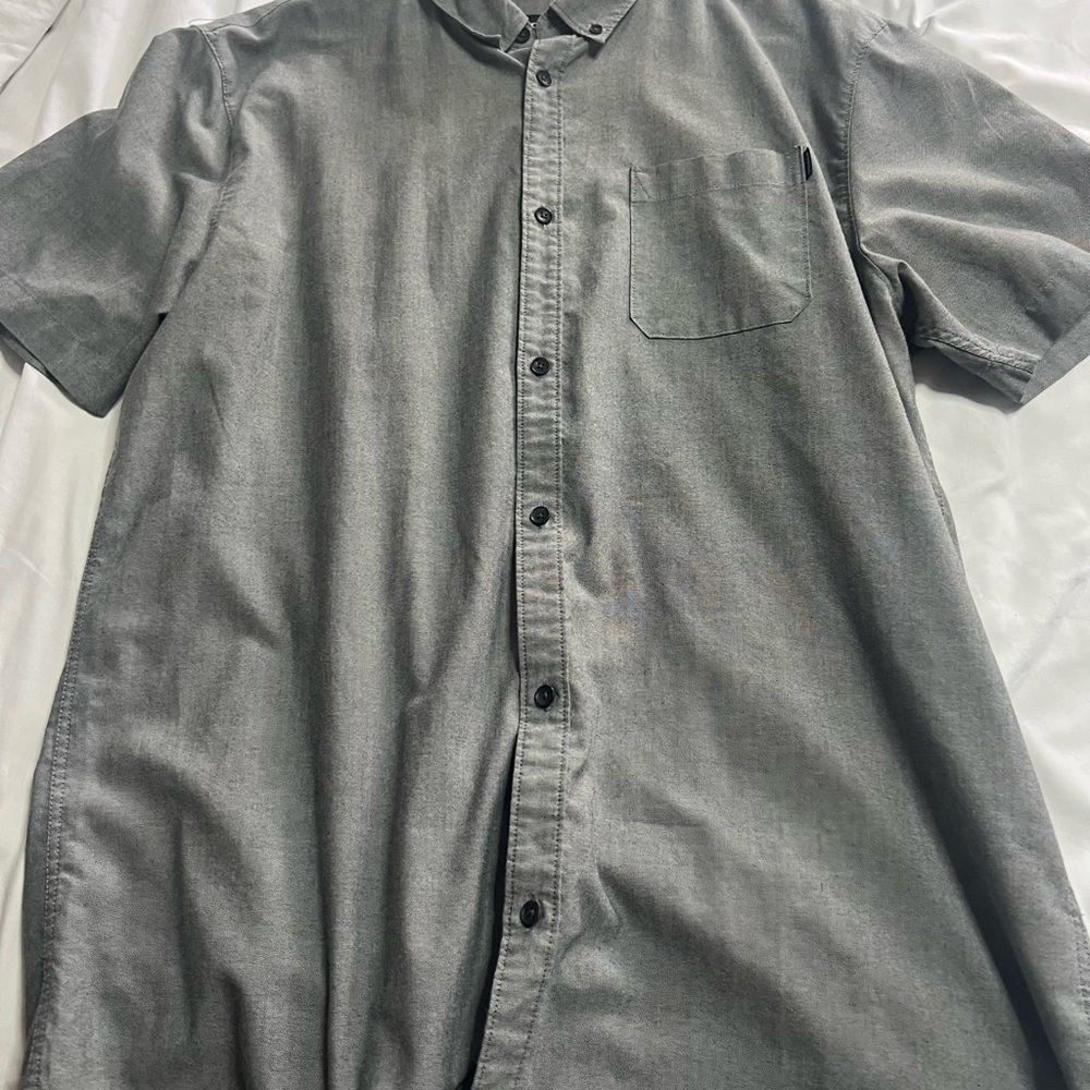 O'Neill Men's Charcoal Button Down Shirt